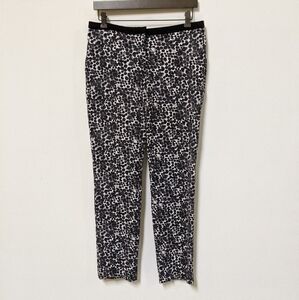 ✨4 for $20✨ H&M Spotted Skinny Stretchy Pants Black White 10 Work Office Preppy